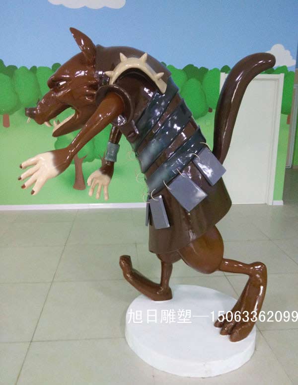青岛狼玻璃钢雕塑