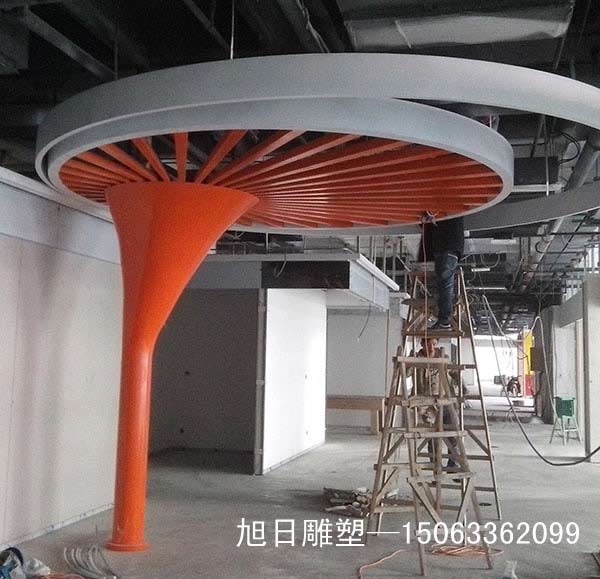 济南不锈钢雕塑施工现场